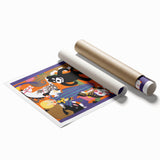 Vintage Travel Poster - Christmas Underground | Retro Holiday Art