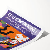 Vintage Travel Poster - Christmas Underground | Retro Holiday Art