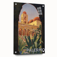 Vintage Travel Poster - Palermo, Sicily | Retro Architecture Art