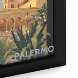Vintage Travel Poster - Palermo, Sicily | Retro Architecture Art