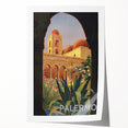Vintage Travel Poster - Palermo, Sicily | Retro Architecture Art