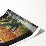 Vintage Travel Poster - Palermo, Sicily | Retro Architecture Art