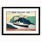 Vintage New Zealand Travel Poster | Classic Retro Tourism Art