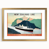 Vintage New Zealand Travel Poster | Classic Retro Tourism Art
