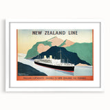 Vintage New Zealand Travel Poster | Classic Retro Tourism Art