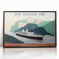 Vintage New Zealand Travel Poster | Classic Retro Tourism Art