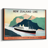 Vintage New Zealand Travel Poster | Classic Retro Tourism Art