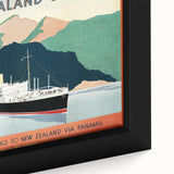 Vintage New Zealand Travel Poster | Classic Retro Tourism Art