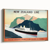 Vintage New Zealand Travel Poster | Classic Retro Tourism Art