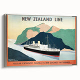 Vintage New Zealand Travel Poster | Classic Retro Tourism Art
