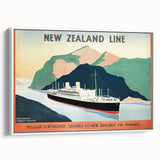 Vintage New Zealand Travel Poster | Classic Retro Tourism Art