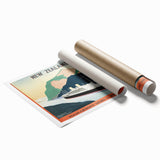 Vintage New Zealand Travel Poster | Classic Retro Tourism Art