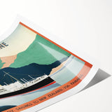 Vintage New Zealand Travel Poster | Classic Retro Tourism Art