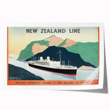 Vintage New Zealand Travel Poster | Classic Retro Tourism Art