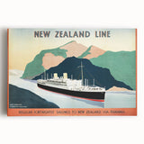 Vintage New Zealand Travel Poster | Classic Retro Tourism Art