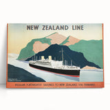 Vintage New Zealand Travel Poster | Classic Retro Tourism Art