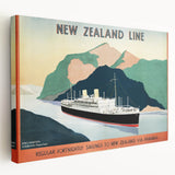 Vintage New Zealand Travel Poster | Classic Retro Tourism Art