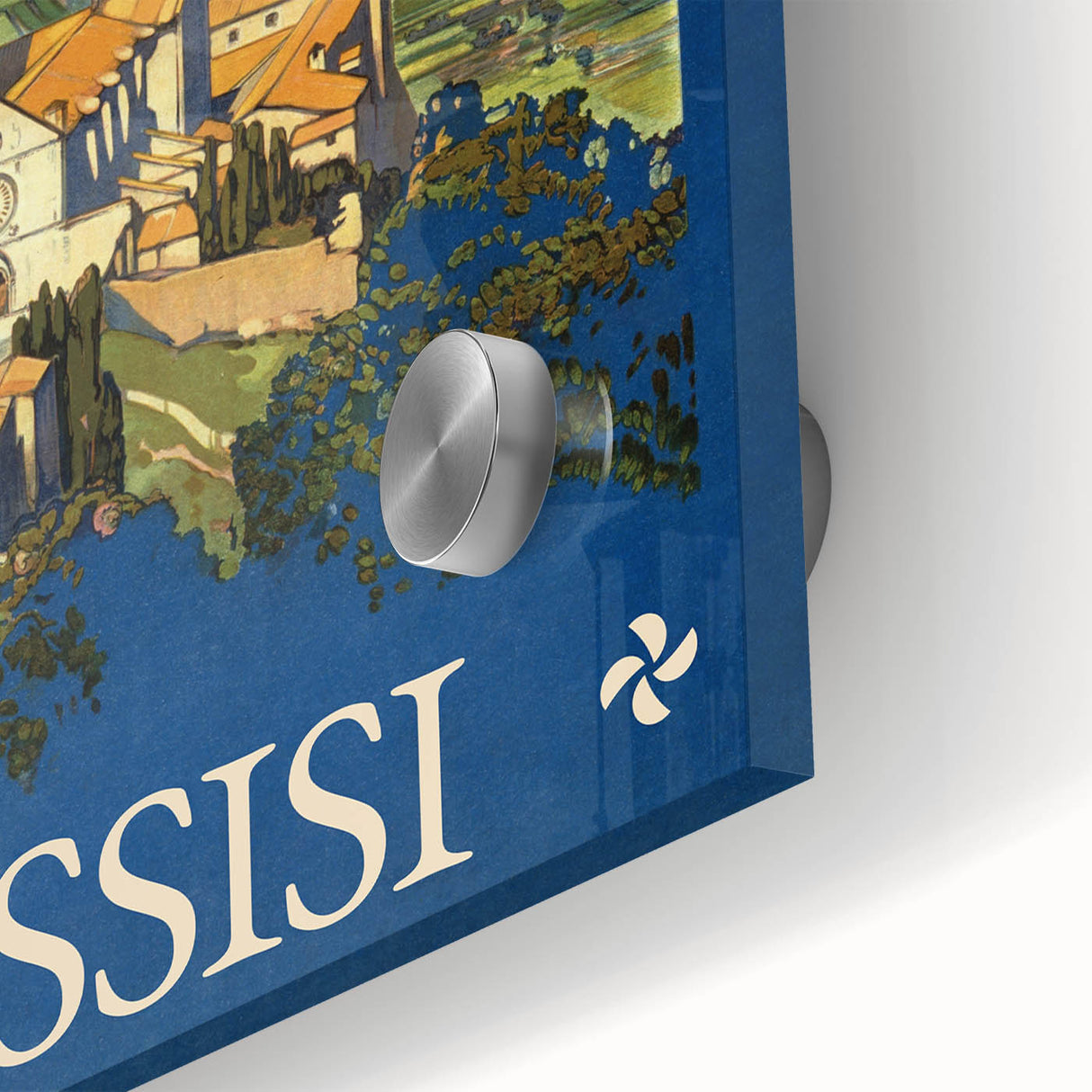 Vintage Travel Poster - Assisi, Italy | Retro Landscape Art Print