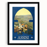 Vintage Travel Poster - Assisi, Italy | Retro Landscape Art Print
