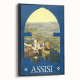Vintage Travel Poster - Assisi, Italy | Retro Landscape Art Print