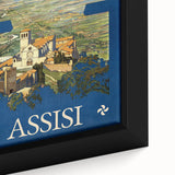 Vintage Travel Poster - Assisi, Italy | Retro Landscape Art Print
