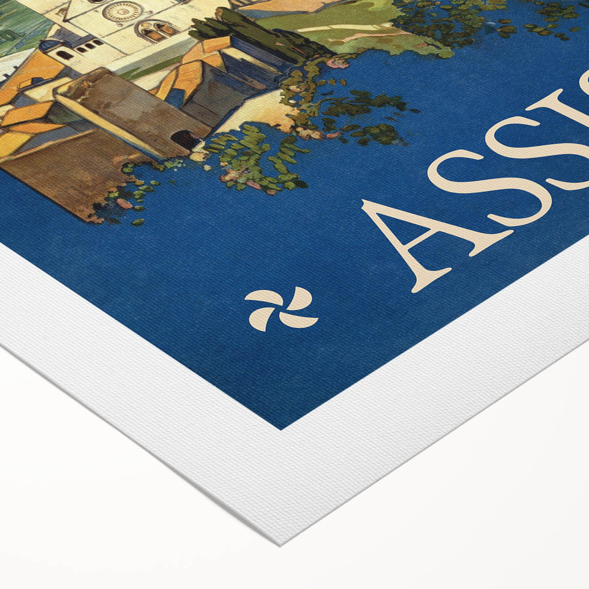 Vintage Travel Poster - Assisi, Italy | Retro Landscape Art Print