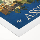 Vintage Travel Poster - Assisi, Italy | Retro Landscape Art Print