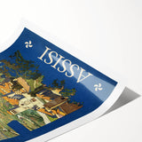 Vintage Travel Poster - Assisi, Italy | Retro Landscape Art Print