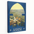Vintage Travel Poster - Assisi, Italy | Retro Landscape Art Print