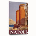 Vintage Travel Poster - Napoli, Italy | Retro Architecture Art Print