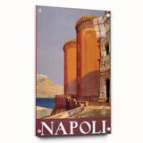 Vintage Travel Poster - Napoli, Italy | Retro Architecture Art Print