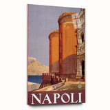 Vintage Travel Poster - Napoli, Italy | Retro Architecture Art Print