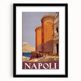 Vintage Travel Poster - Napoli, Italy | Retro Architecture Art Print