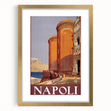 Vintage Travel Poster - Napoli, Italy | Retro Architecture Art Print
