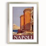 Vintage Travel Poster - Napoli, Italy | Retro Architecture Art Print