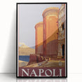 Vintage Travel Poster - Napoli, Italy | Retro Architecture Art Print