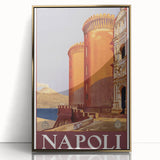 Vintage Travel Poster - Napoli, Italy | Retro Architecture Art Print