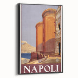 Vintage Travel Poster - Napoli, Italy | Retro Architecture Art Print