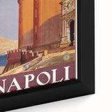 Vintage Travel Poster - Napoli, Italy | Retro Architecture Art Print