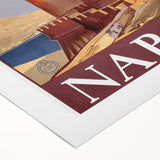Vintage Travel Poster - Napoli, Italy | Retro Architecture Art Print