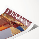 Vintage Travel Poster - Napoli, Italy | Retro Architecture Art Print