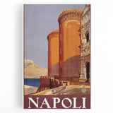 Vintage Travel Poster - Napoli, Italy | Retro Architecture Art Print