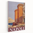 Vintage Travel Poster - Napoli, Italy | Retro Architecture Art Print
