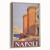 Vintage Travel Poster - Napoli, Italy | Retro Architecture Art Print