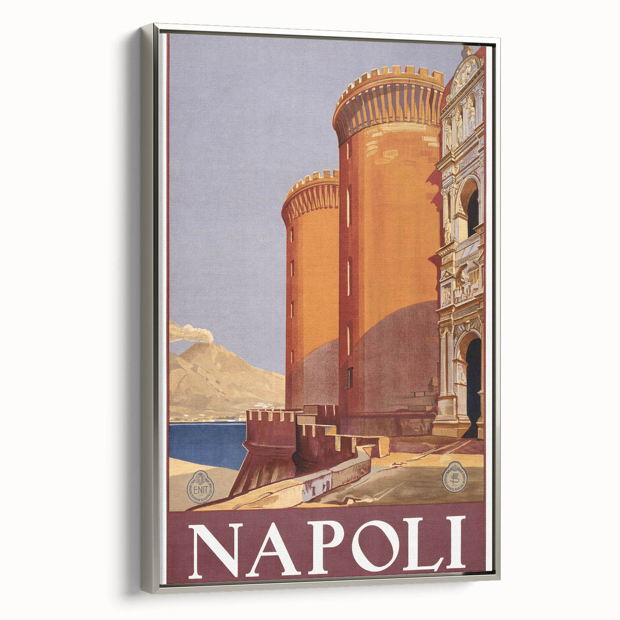 Vintage Travel Poster - Napoli, Italy | Retro Architecture Art Print