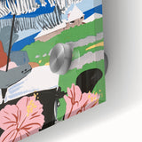 Vintage Travel Poster - Honeymoon Getaway | Retro Romance Art Print