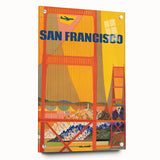Vintage Travel Poster - San Francisco | Retro Cityscape Art Print
