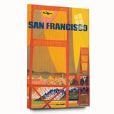 Vintage Travel Poster - San Francisco | Retro Cityscape Art Print