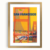 Vintage Travel Poster - San Francisco | Retro Cityscape Art Print