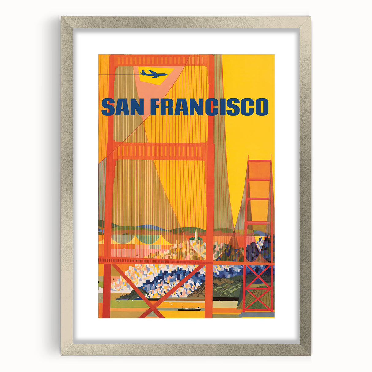 Vintage Travel Poster - San Francisco | Retro Cityscape Art Print
